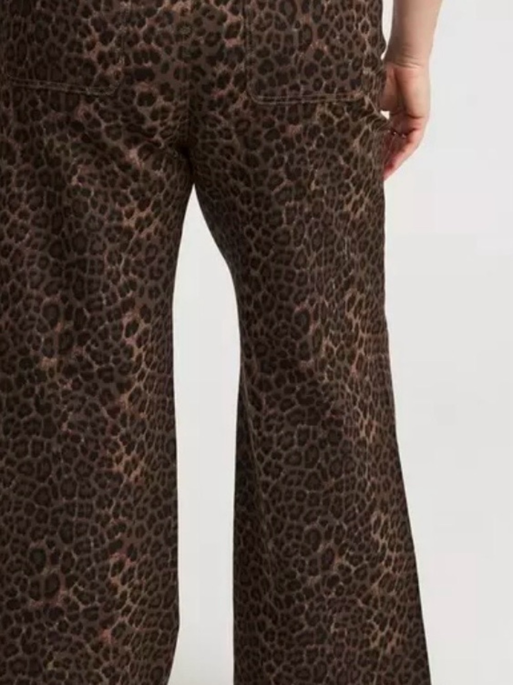 Torrid Leopard Print Wide-Leg Pants - Brown